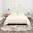 Luxurious Plush White and Gray Faux Sheepskin Rug-539383991
