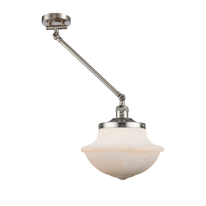 Theresa Plug-in Swing Arm Sconce, Bulb Not Included, Matte White, Antique Copper