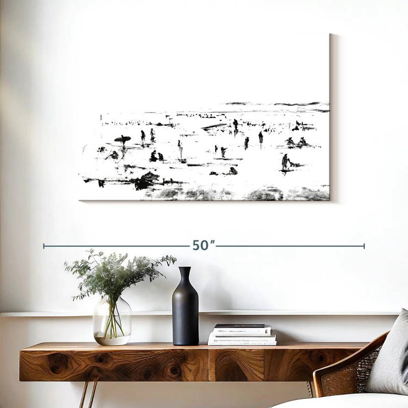 Avery Beach People, 26" H x 39" W
