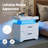 Khuram 2 - Drawer End Table Set with Colorful LED Light and USB Power Ports