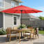Parasol de patio rond de 9 pi - Parasol extérieur facile à manivelle et auvent ventilé pour abat-jour - pour terrasse, balcon, porche, cour ou piscine par Pure Garden (Orange brûlé)-806706500