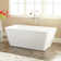 Baxter 53" Acrylic Soaking Freestanding Tub with Integrated Drain and Overflow and Foam Insulation