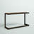 52"W Solid Acacia Industrial Storage Console Table with C-Shaped Design and Metal Frame-7852776