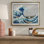 «The Great Wave» par Katsushika Hokusai, reproduction sur toile tendue