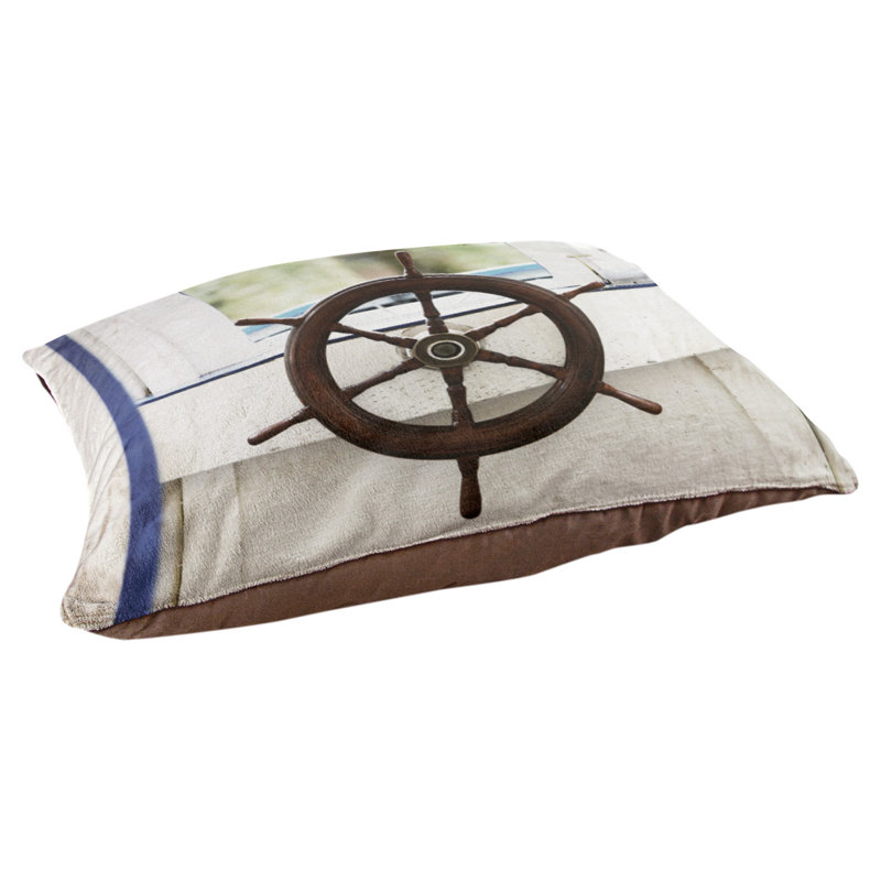 Coussin de lit pour chat pour bateau pour bateau wheel wheel Burien, L 19,5 po x l 29,5 po, Marron foncé