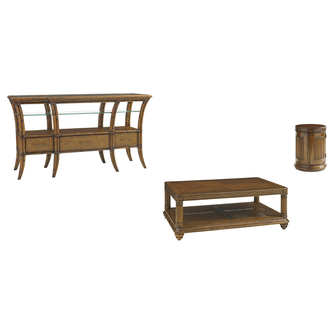 Bali Hai 3 - Piece Living Room Table Set Tommy Bahama Home