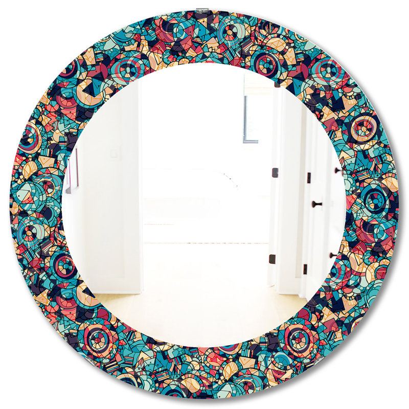 Miroir décoratif, H 31,5 po x l 31,5 po, Paisley