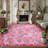 Kaldi Floral Washable Vintage Soft Non Slp Area Rugs for Living Room Bedroom Dining Room Low Pile Thin Boho Carpet-976889821-989910808