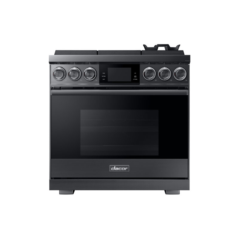 36" Pro-Range 6 Burners, Contemporary, NG/LP, Graphite Stainless