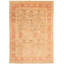 Tapis kaki en laine nouée à la main de conception unique 9 pi 9 po x 13 pi 9 po New Age
