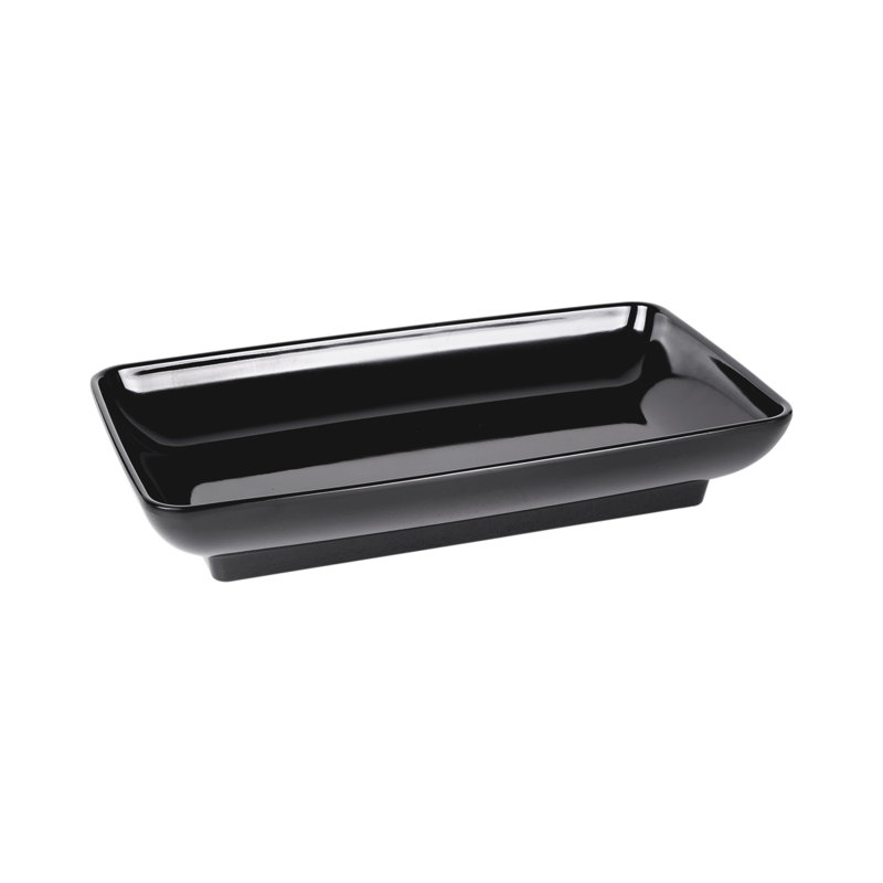 Elite Global Solutions Pappasan Melamine Platter, Black