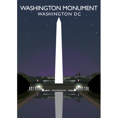 Washington Monument Night by Richard O'Neil - Print