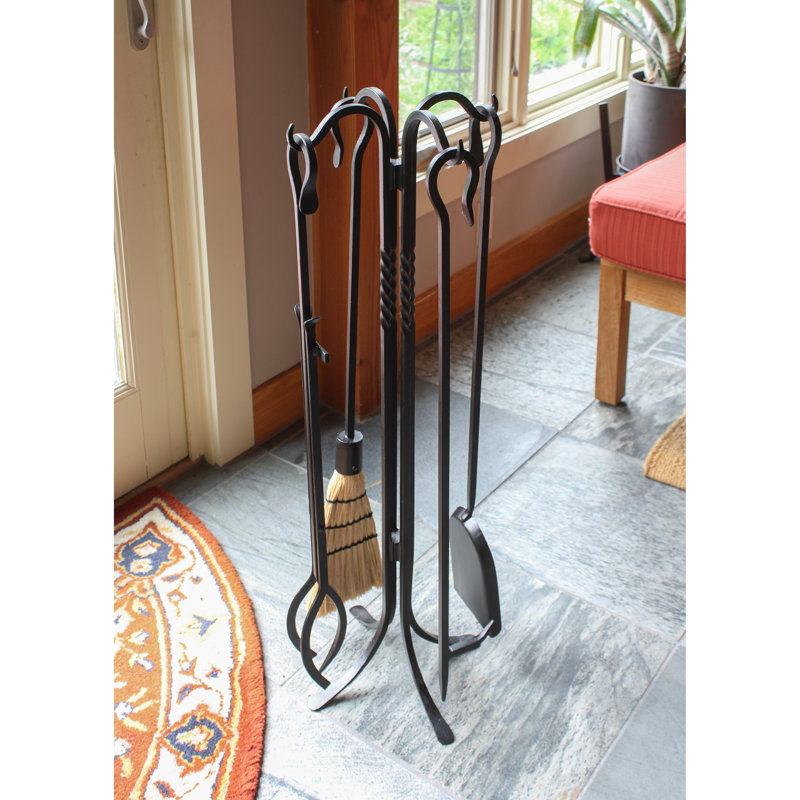 Everson Iron Fireplace Tool Set, 33" H