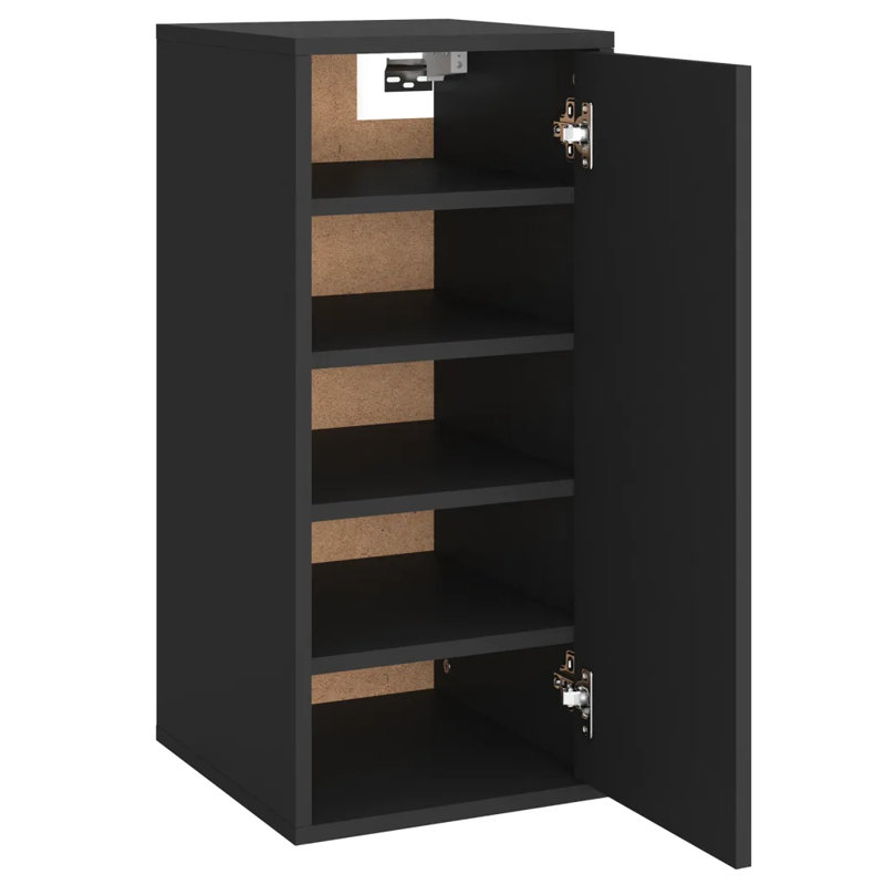 Armoire à chaussures vidaXL, Noir