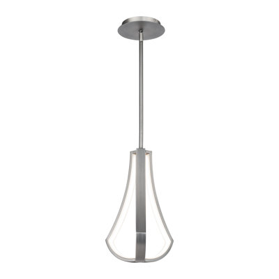 Chamber 1 - Light Brushed Nickel LED Single Pendant