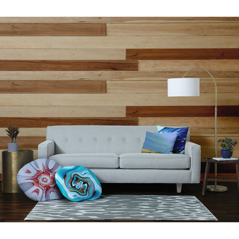 Abstract Reversible Throw Pillow, 26" x 26"