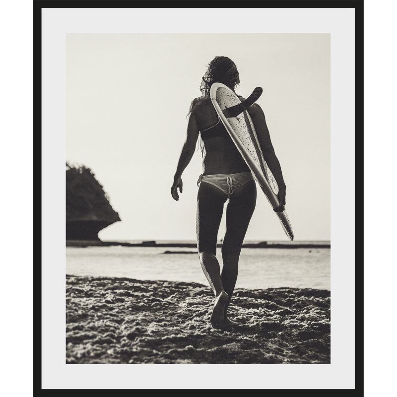 Surfer - Single Picture Frame Print, 60 cm H x 50 cm W