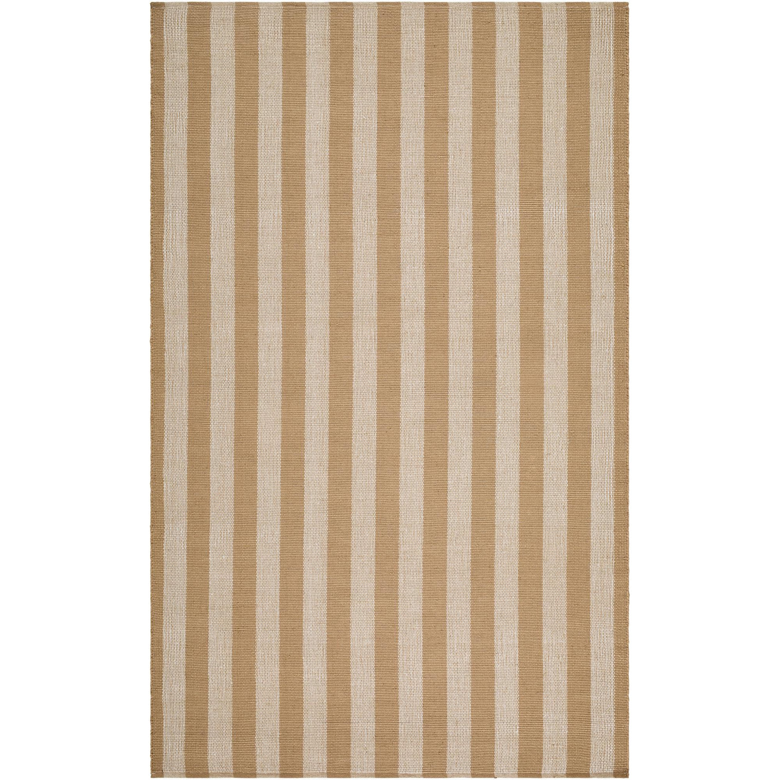 Jeanette Hand-Woven Striped Rug, Tan, Rectangle 2' x 3'