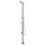 Kamps 225cm H Steel Freestanding Outdoor Shower and Footwash Spout-2104058358