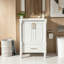 Meuble-lavabo moderne avec tiroir et dossier ouvert-129442972