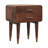 Wood Astor 2-Drawer Nightstand,Brown