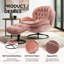 Fauteuil d'appoint avec repose-pieds Anouk-99861134