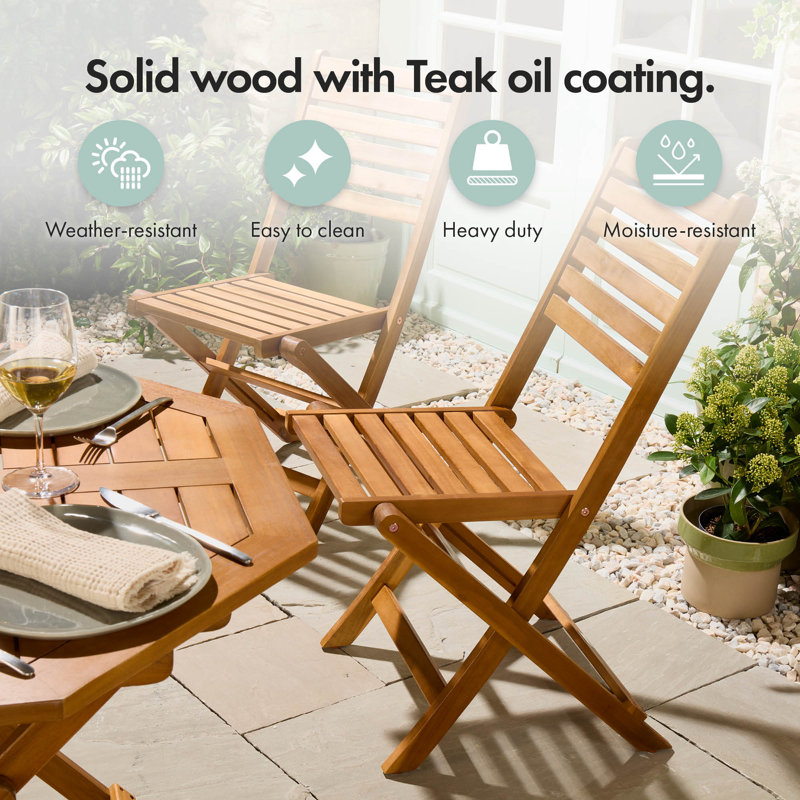 Foldable Outdoor Patio Dining Side Chair