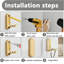 Zinc Wall Mounted Required Wall Hook-616854512
