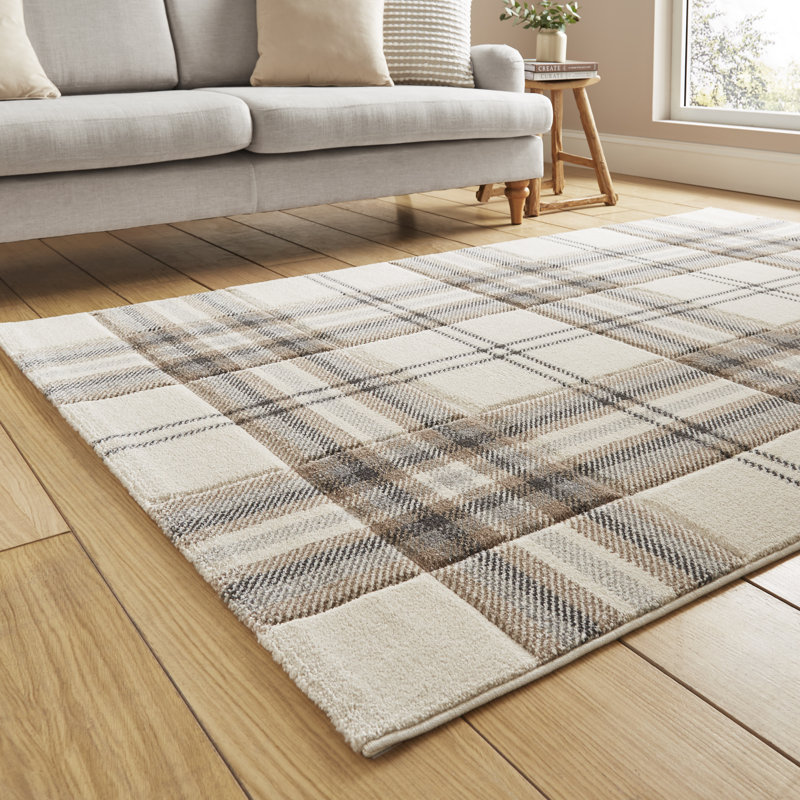 Geometric 160cm X 230cm Area Rug, Rectangle 80 x 150 cm, Natural