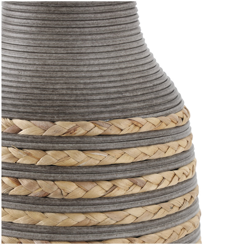 Vase décoratif tressé à la main Dutton Brown, H 31,9 po x l 9,3 po x P 9,35 po