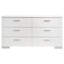 Commode et commode blanches ultrabrillantes