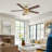 52" Industrial Downrod Mount Reversible Ceiling Fan With Lighting And Remote Control