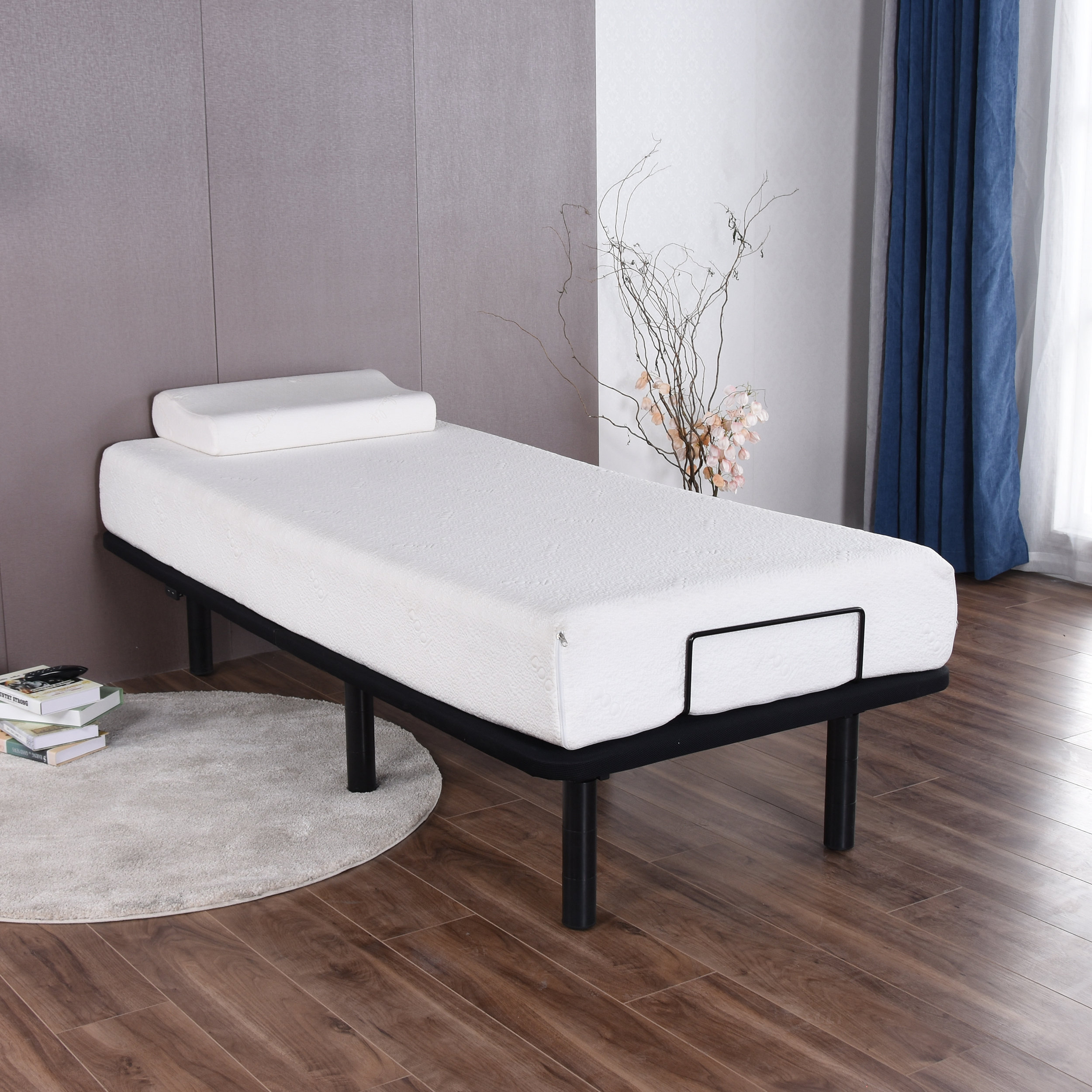Alwyn Home Jayapura Twin XL Zero Gravity Adjustable Bed with Wireless