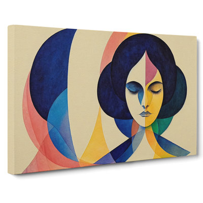 Watercolour Woman Vol.1 Abstract - Wrapped Canvas