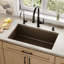 Évier de cuisine à simple cuve en composite 31 3/4 po x 19 1/4 po Karran-35699361