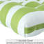 2 coussins de chaise de bureau à dossier haut, coussins à bascule, 44 po x 22 po x 4 po-1320044095
