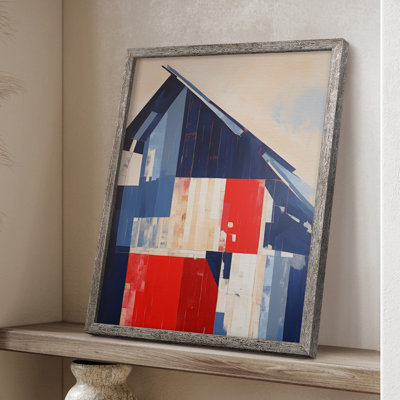 «LANDSCAPES Series CXV III», reproduction encadrée - bois massif