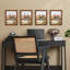 Ensemble de 4 murs muraux en bois 4 "x 6" verts-89856336