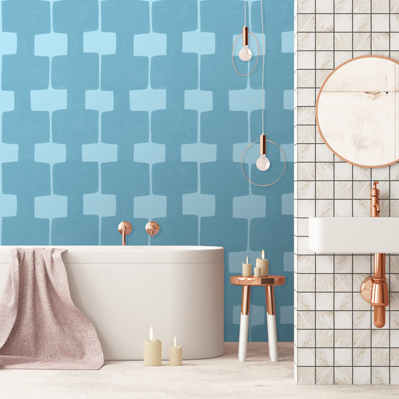 Paule Marrot Wallpaper Double Roll, Cerulean