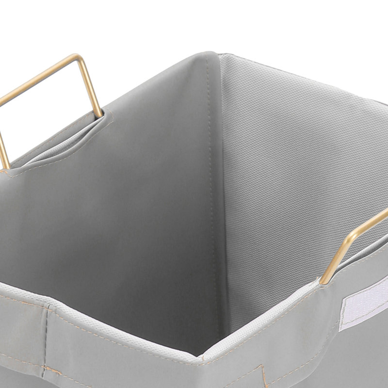 Beva Metal Laundry Room Organizer, Grey/Gold