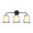 3 - Light Tapered Shade Fabric Vanity Light
