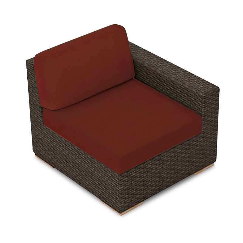 Arden Outdoor 4 - Seat Patio Sectional, Canvas Henna Sunbrella® Canvas