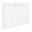 Lit escamotable minimaliste se pliant dans une armoire-225190556