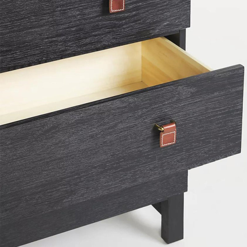 Commode d'appoint en bois massif Light Luxury