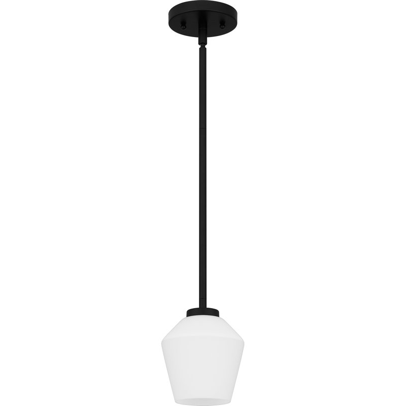 Sirkka 1 - Light Schoolhouse Pendant, Matte Black