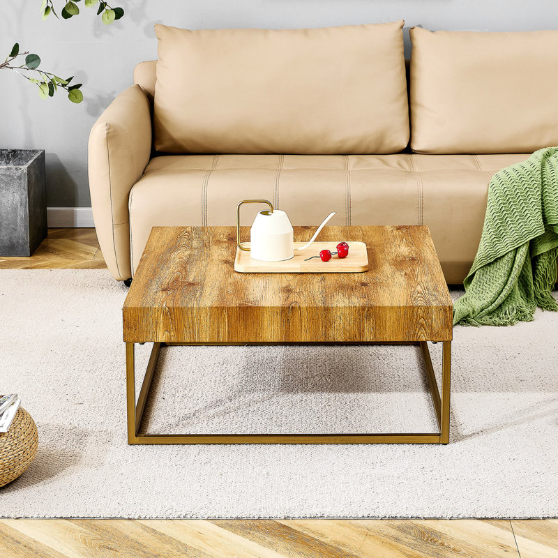 rectangular coffee table, dining table. MDF desktop with metal legs