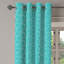 Rideau décoratif 2 panneaux Astoria Grand Ivory and Blue-106351209