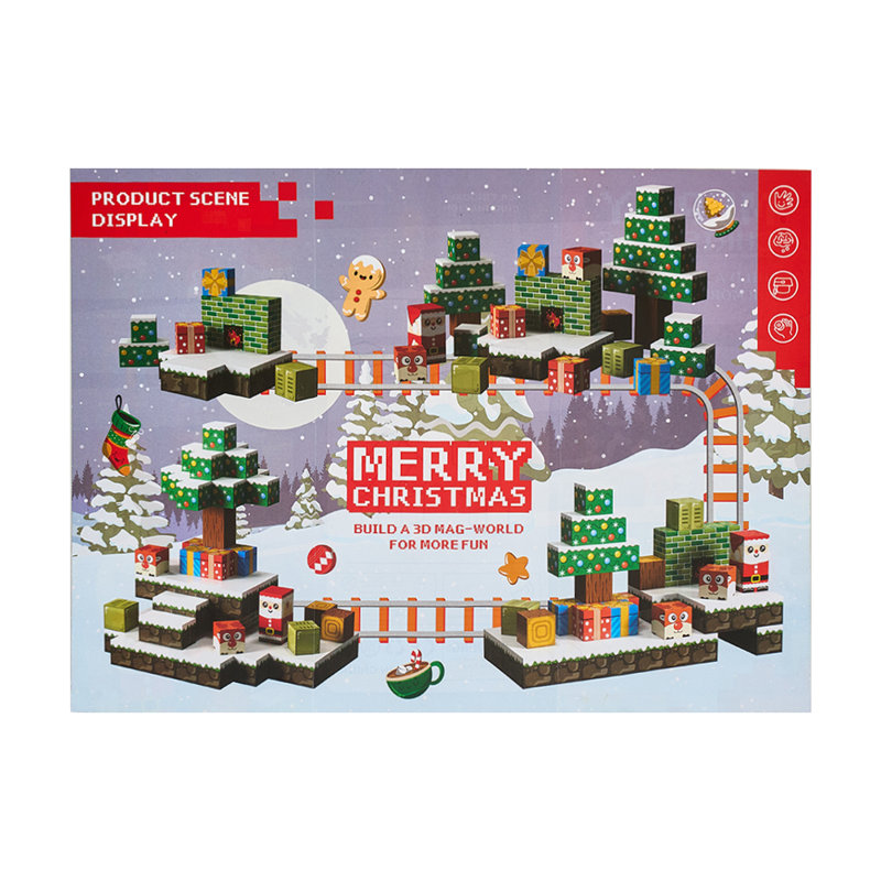 Merry Christmas Theme Children Magnetic Building Blocks Toy Set
