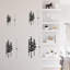 Forêt, pins, minimaliste, conception d'arbre de fer, décoration murale abstraite moderne, décoration suspendue, décoration murale en métal-124837833-124837834