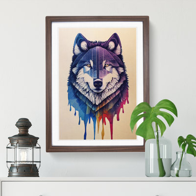 Painted Wolf No.1 - Wall Art